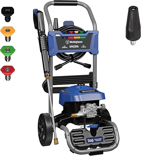 Miniatura 2 de Westinghouse - Lavadora a presión eléctrica de 2300 PSI 1.76 GPM con manguera de 50 pies para hidrolimpiadoras a presión