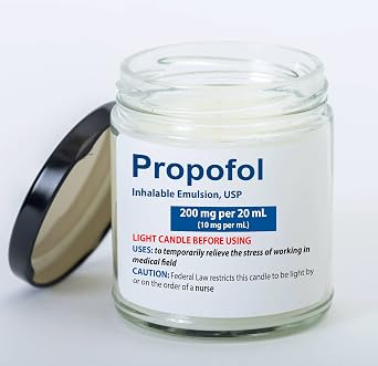 Nurse Life Candle Propofol for Nurse Funny Gift for Nurse, Nurse Gift for Women Men in Nursing On Birthday Christmas Thanksgiving Womens Day