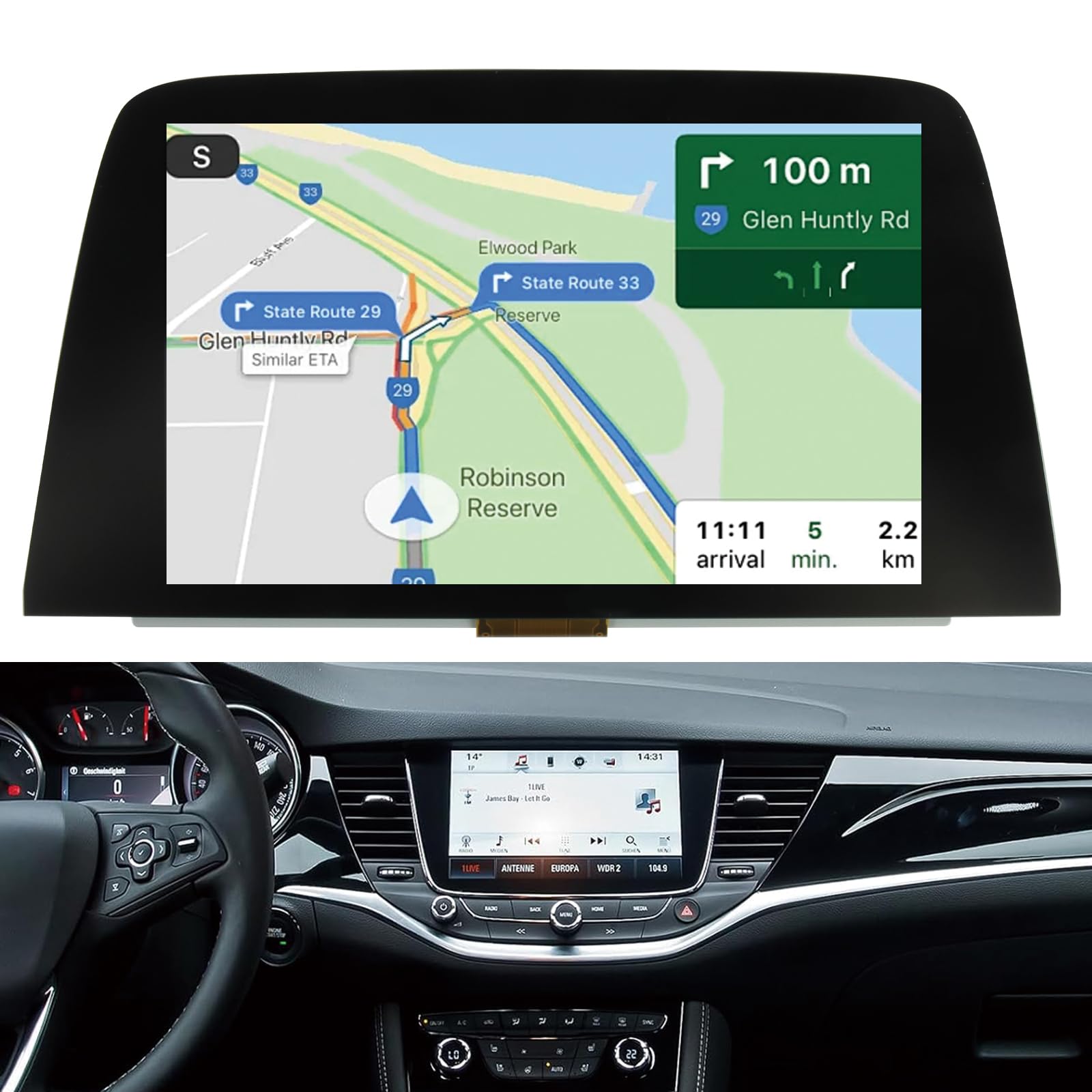 8 pollici LCD Schermo LQ080Y5DZ10 Sostituzione Schermo per Opel Vauxhall Navi 900 IntelliLink Navi Radio LCD Touch per Opel Astra K MK7 2015-2020 39042448
