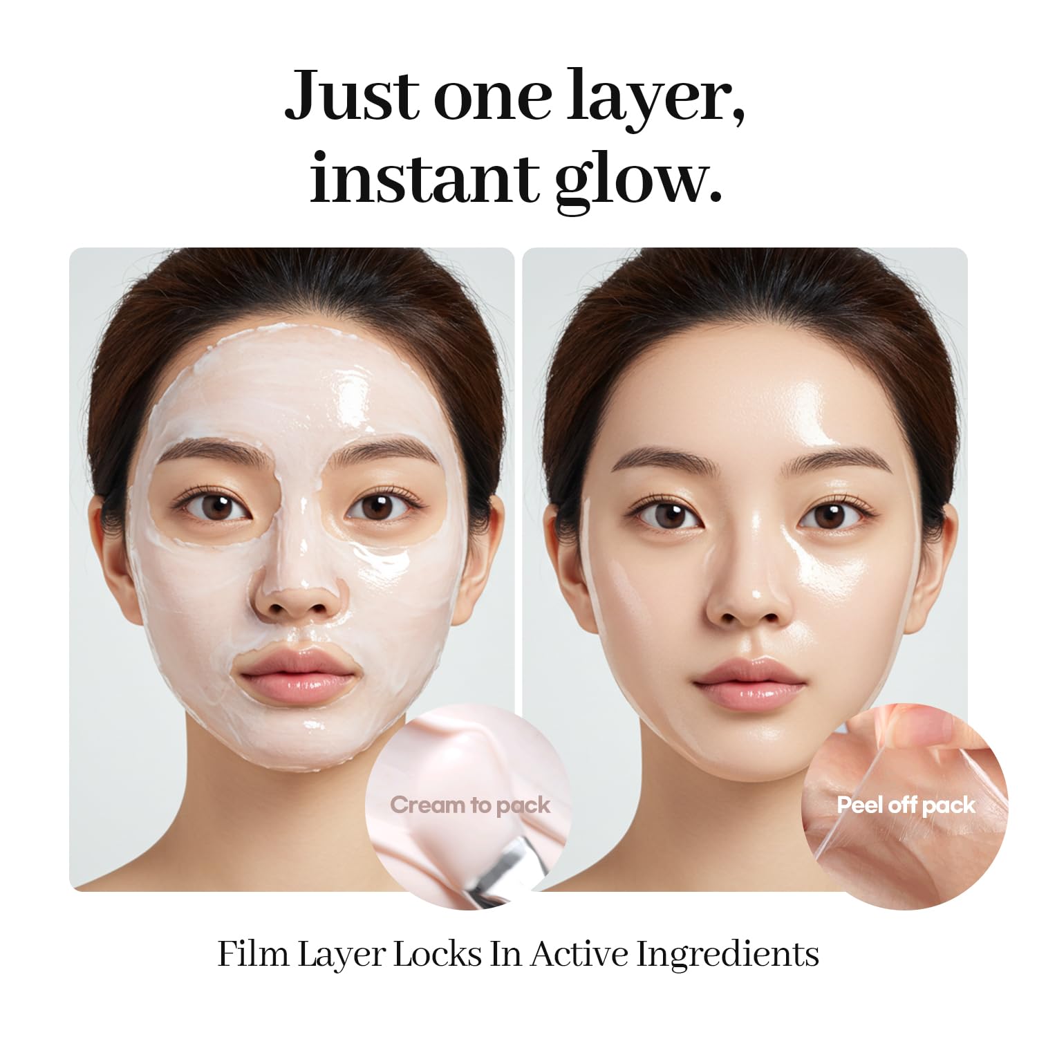 AROCELL Super Collagen Wrapping Facial Mask 50g – Korean Peel Off Face Mask Pack with Collagen Film Care | Hydrating, Firming & Elasticity Boosting Exfoliating Skincare - Image 3