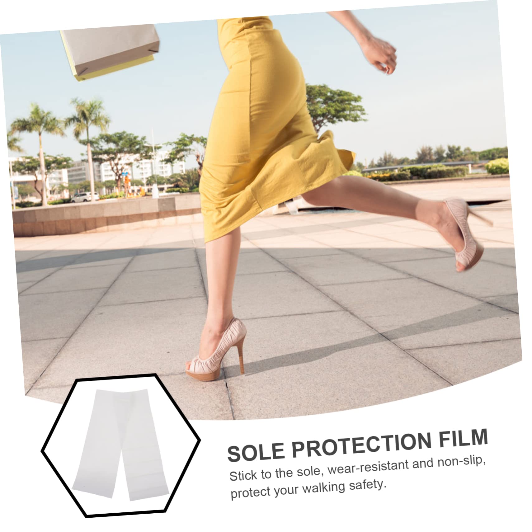4rollen Anti-rutsch Schuhsohlen Aufkleber Für High Heels Transparentes Selbstklebend Langlebig Individuell Zuschneidbar Für Schutz Und Komfort