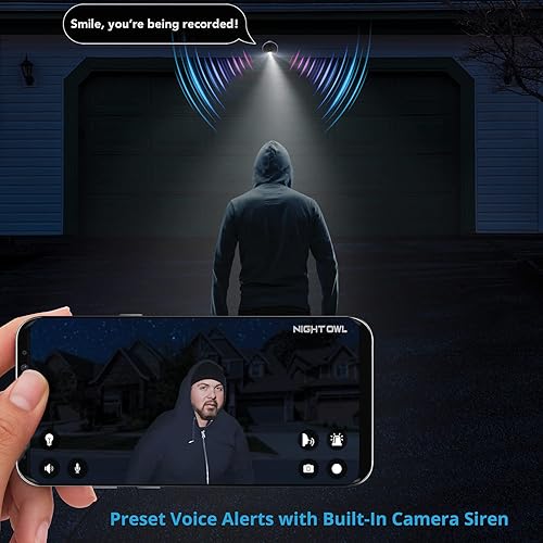 Miniatura 6 de Night Owl Sistema de cámara de seguridad para el hogar de video Bluetooth de 16 canales con (12) cámaras con cable 4K UHD para interiores y
