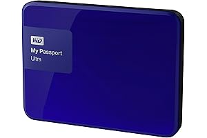 2TB Blue My Passport Ultra Portable External Hard Drive