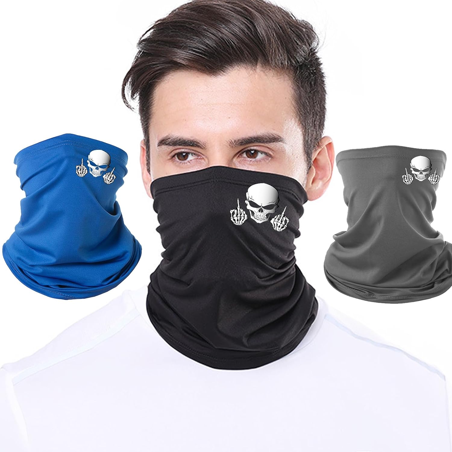 neck gaiters for men bandanas balaclava half face mask men Windproof black ski mask