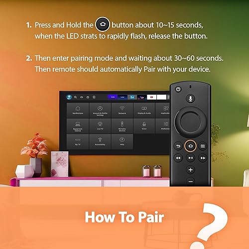 Miniatura 7 de Control remoto de voz de repuesto para Fire-TV-StickTV Cube y compatible con todos los televisores inteligentes InsigniaToshibaPioneer AMZ Fires