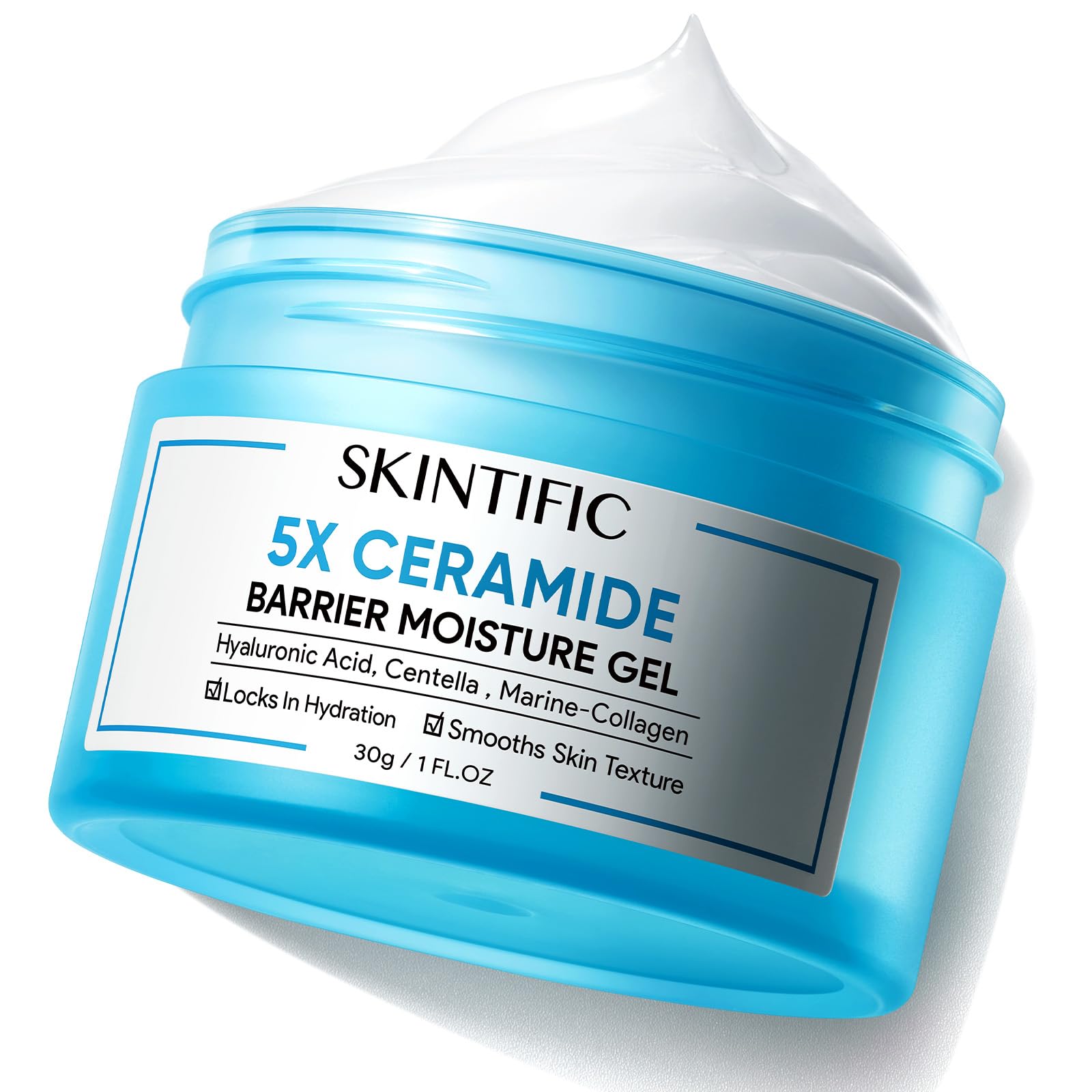 SKINTIFIC Moisturizing Cream | Face Moisturizer for All Skin | Facial Creams with Hyaluronic Acid and 5X Ceramides | Hydrating Moisturizer | Fragrance Free Non-Comedogenic