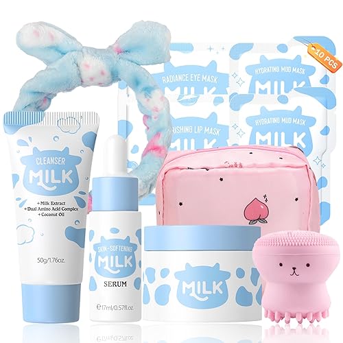 Set de cuidado de la piel con leche, piel suave, set de regalo