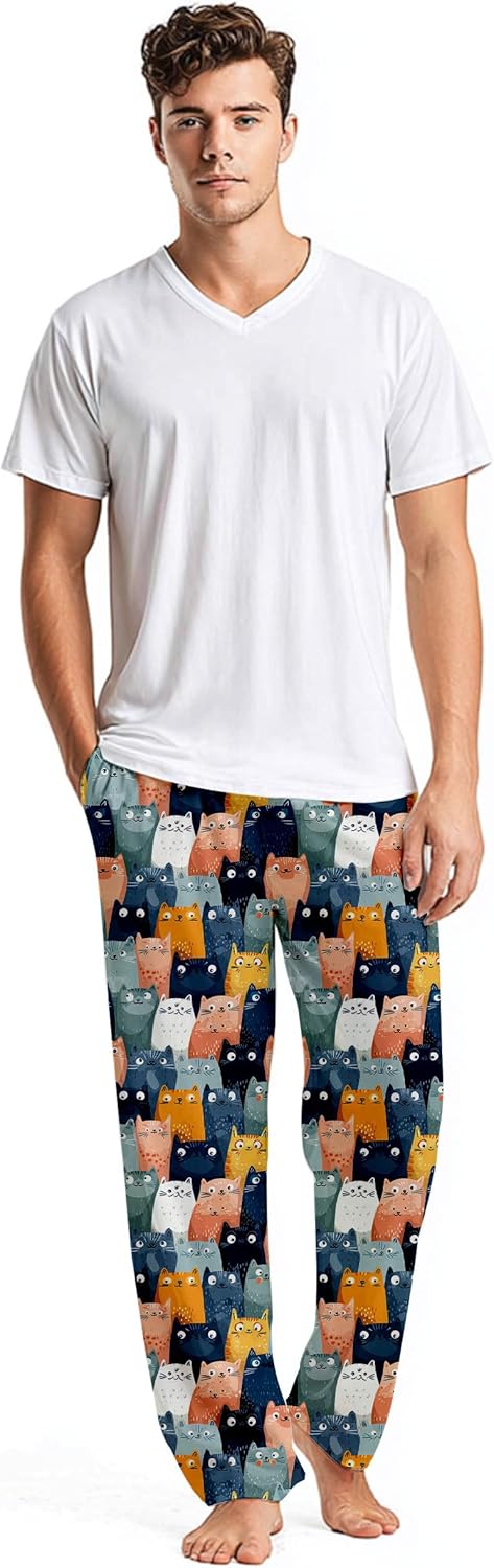 Men'S Pajama Pants Lounge Pajama Super Soft Funny Men Pajama Bottoms With Pockets Drawstring - Image 5