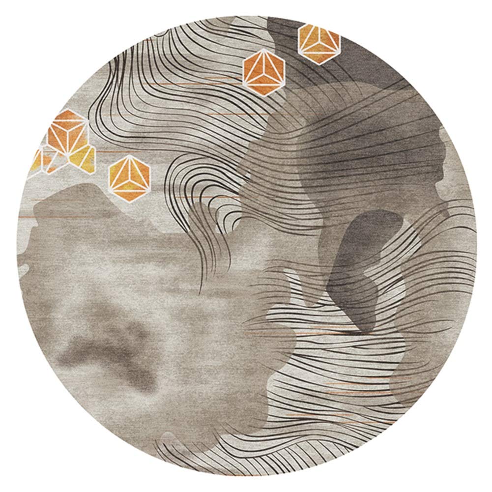 Tapis de sol yoga mat abstrait pour créer un espace détente et design dans votre salon