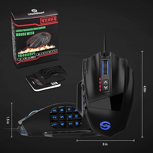 Miniatura 5 de Mouse de gaming Venus Negro