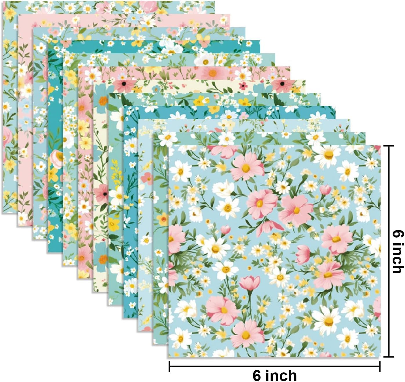 24 Fogli Carta Scrapbooking Con Piante Rampicanti | 15,2x15,2 Cm, 12 Disegni Vintage | Per Biglietti, Album, Decorazioni Fai Da Te