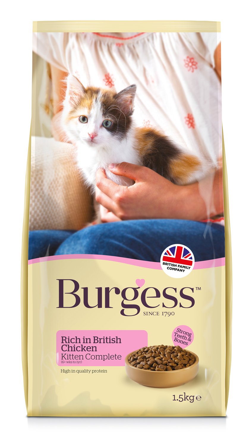 Burgess Supacat Kitten Rich in Chicken 4 x 1.5kg 6000g