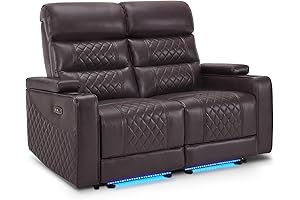 MCombo Loveseat Home Theater Sofa: Ultimate Relaxation with Adjustable Comfort