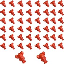 NIIIYTYB 50 Pcs Lobster Decor Mini Resin Lobster Figurines Tiny Red Crawfish Models Plastic Fake Lobsters for Party Decorations Tabletop Decor Accessories and Early Education Teaching Aids