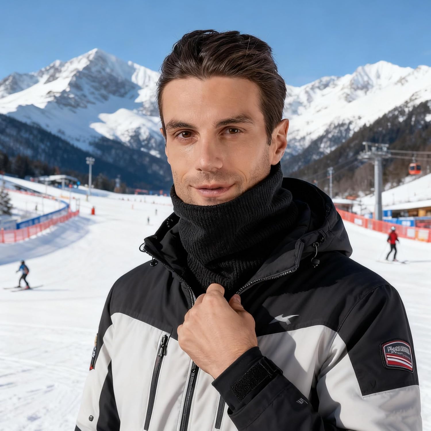 Azarxis Winter Neck Warmer Gaiter – Thick Thermal Fleece Ski Cover Windproof Face & Neck Mask for Men and Women - Image 6