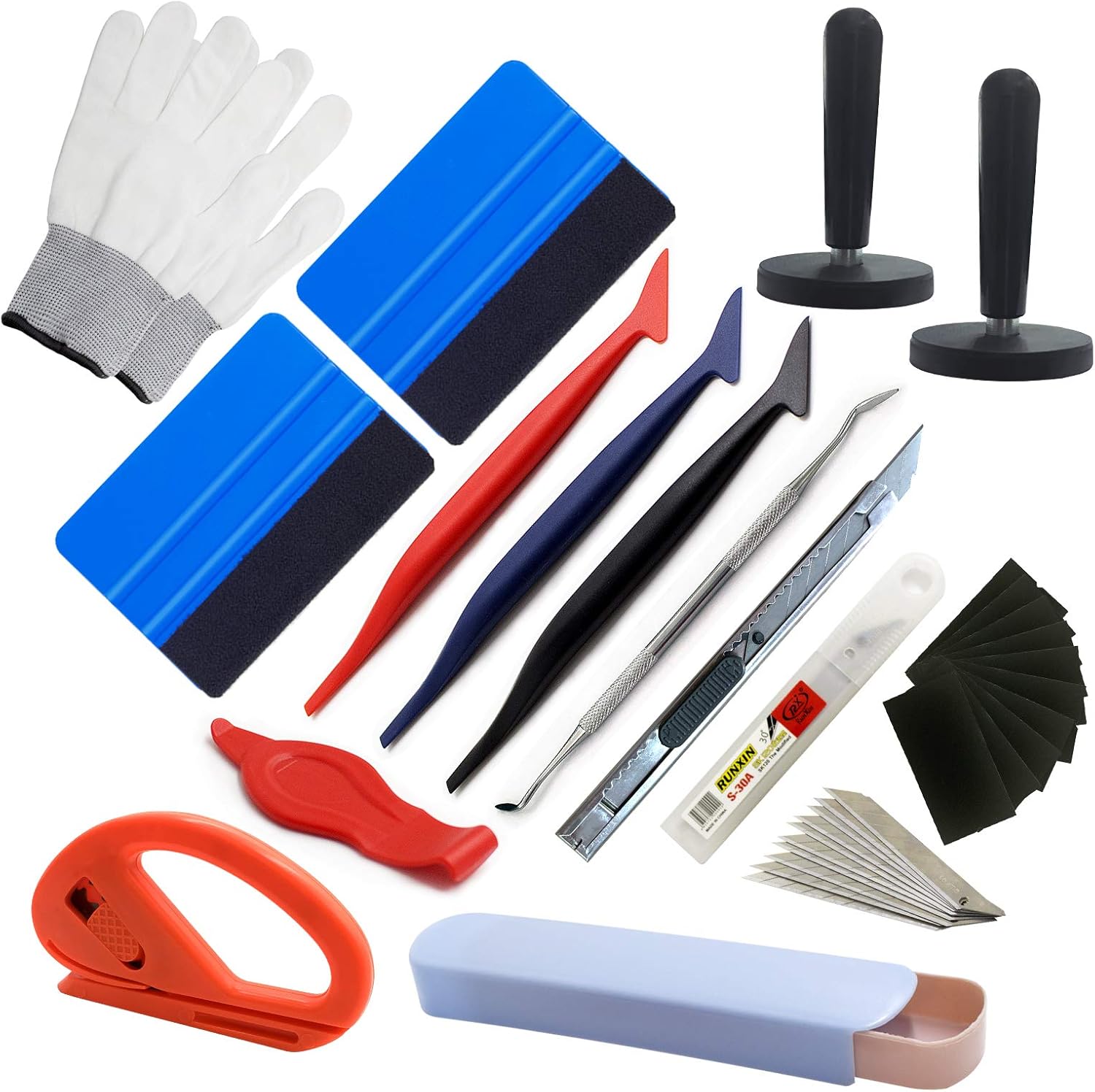 Amazon.com: SETLUX 32PCS Vinyl Wrap Tool Kit Car Wrapping Kit Car Tint ...