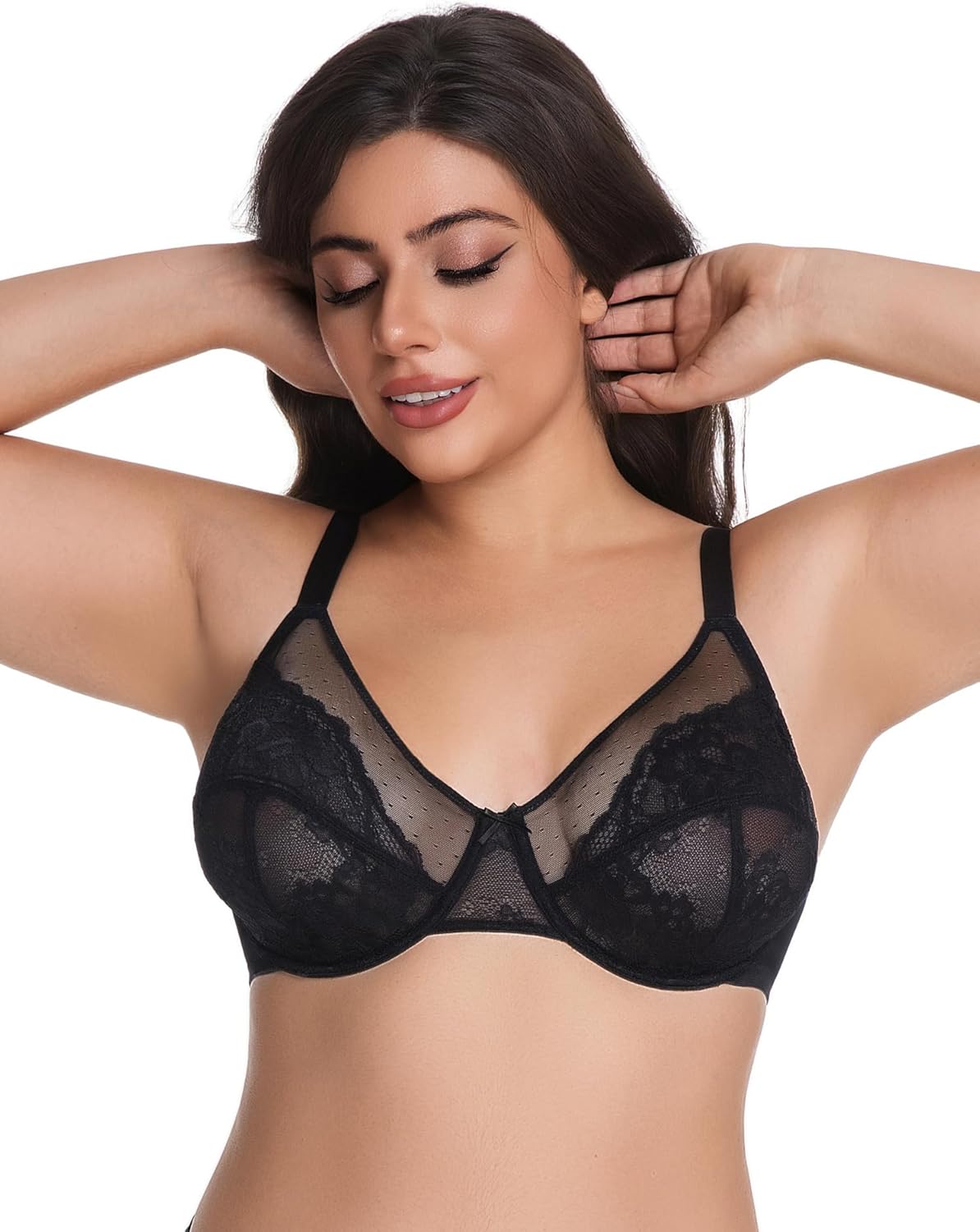 Minimizer Bras for Women Full Coverage Unlined Underwire Bra Plus Size Bra for Heavy Breast - Image 4