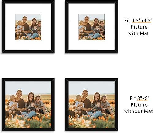 Miniatura 319 de Picrit - Juego de 12 portarretratos de 5 x 7 pulgadas para colgar en la pared o exhibir sobre una mesa, para fotos de 4 x 6 con paspartú o 5 x 7