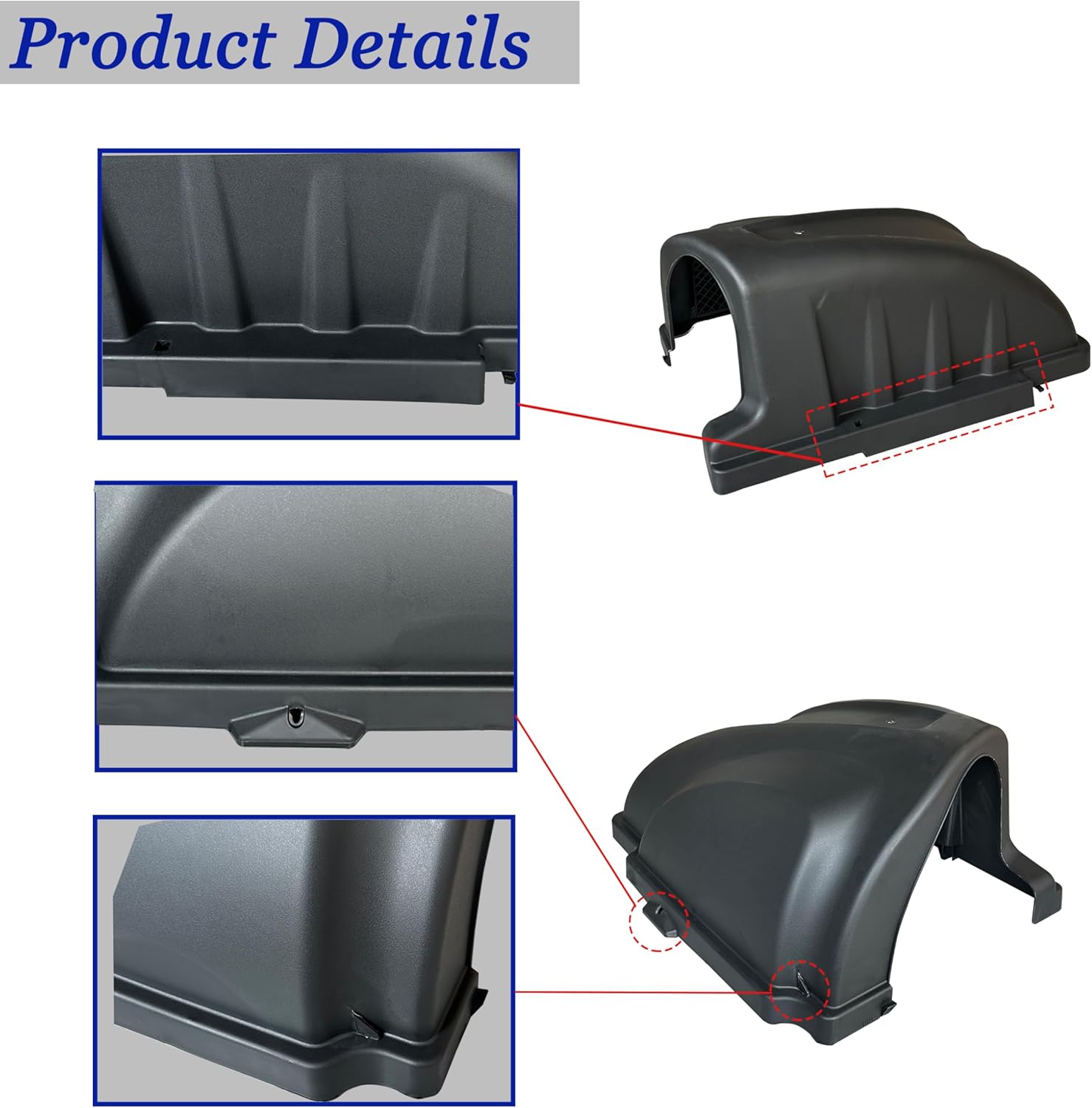 Replacmentparts Double Bagger Cover fits for all HOP made Tractors with 42" And 46" Side discharge decks, 2010 and after Replace oem NO.631-04292 、931-04292