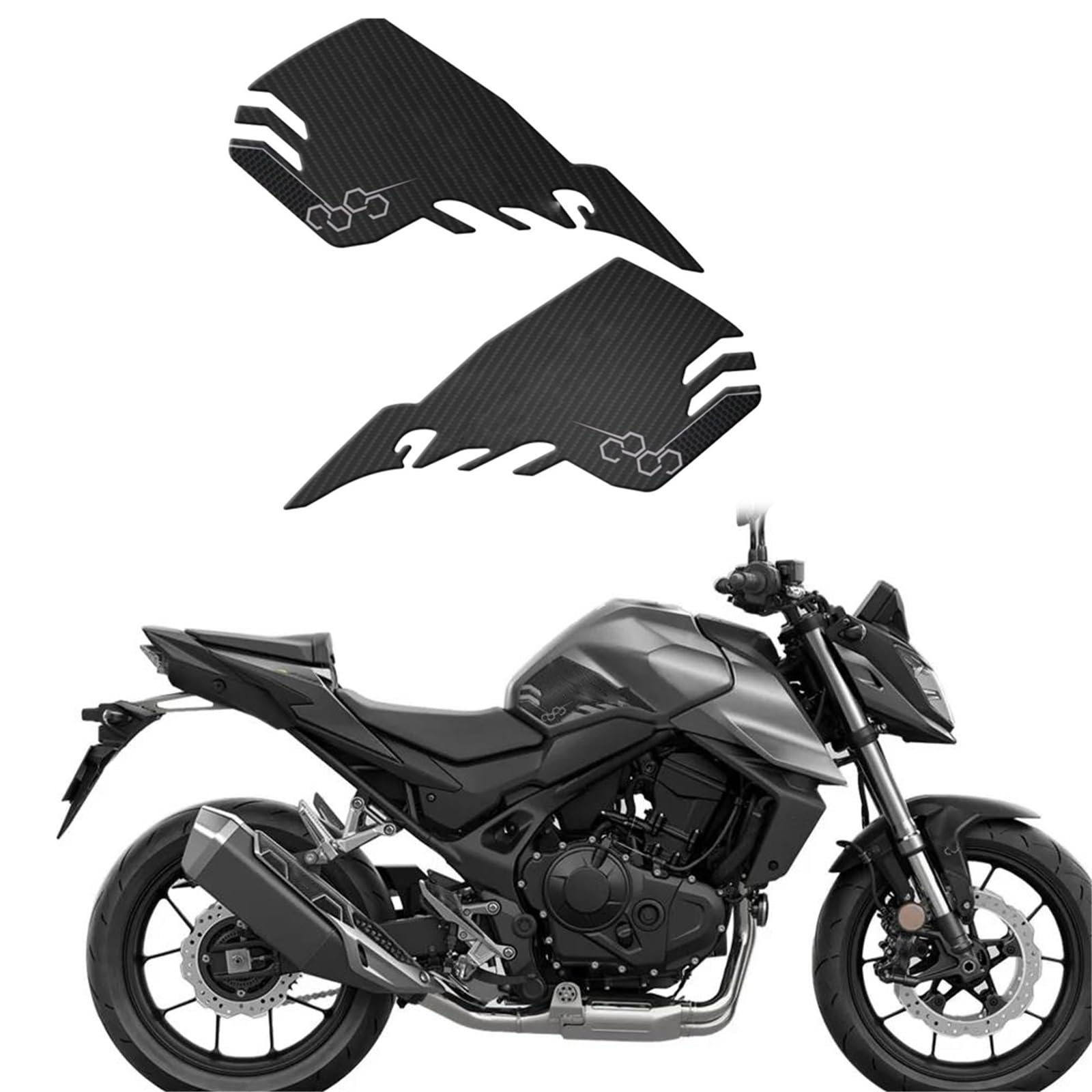 Autocollant de carrosserie 3D pour CB 750 Hornet protection genou抗磨损灰色