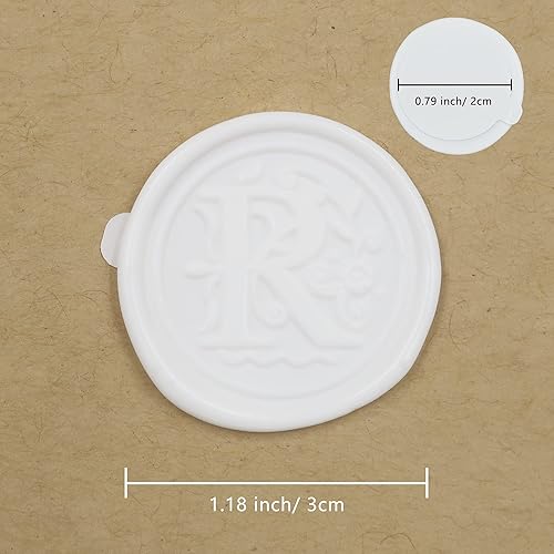 50 calcomanías para sello de cera del alfabeto, sellos de sobre, autoadhesivos, calcomanías para sellos de sobre para invitación de boda, Navidad,