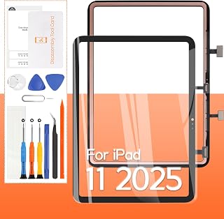 Touch Screen Replacement for iPad 11 A3355, A3356, A3354 11.0",for ipad 2025 (11th Generation) Touch Screen Panel Digitizer Screen Replacement Full Assembly Repair Kits- Black