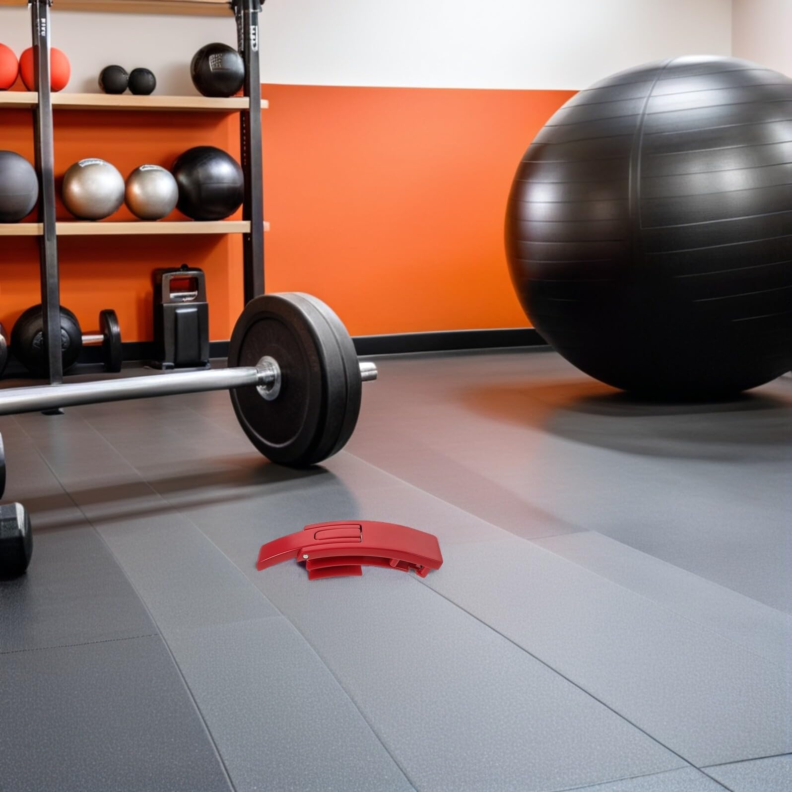 GARVALON Fibbia di Ricambio per Cintura a Leva Rossa in Lega di Zinco, Chiusura Rapida per Sollevamento Pesi, Supporto Ergonomico per Allenamenti Squat e Palestra