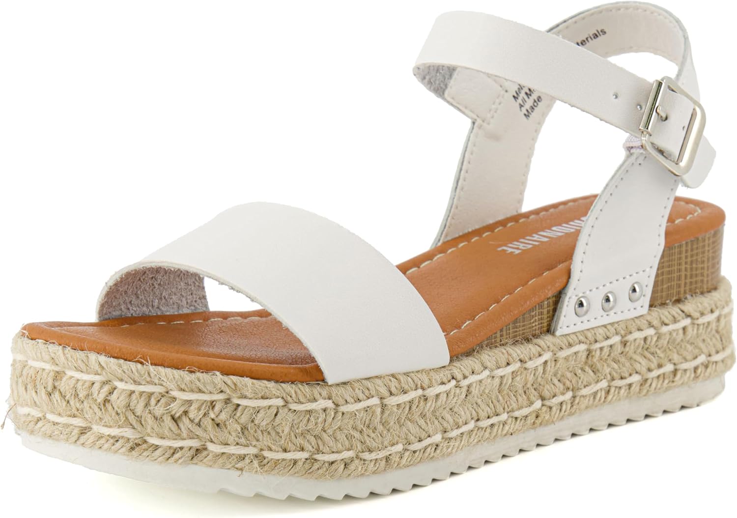 CUSHIONAIRE Women's Espadrille Platform Sandals - Memory Foam Insole