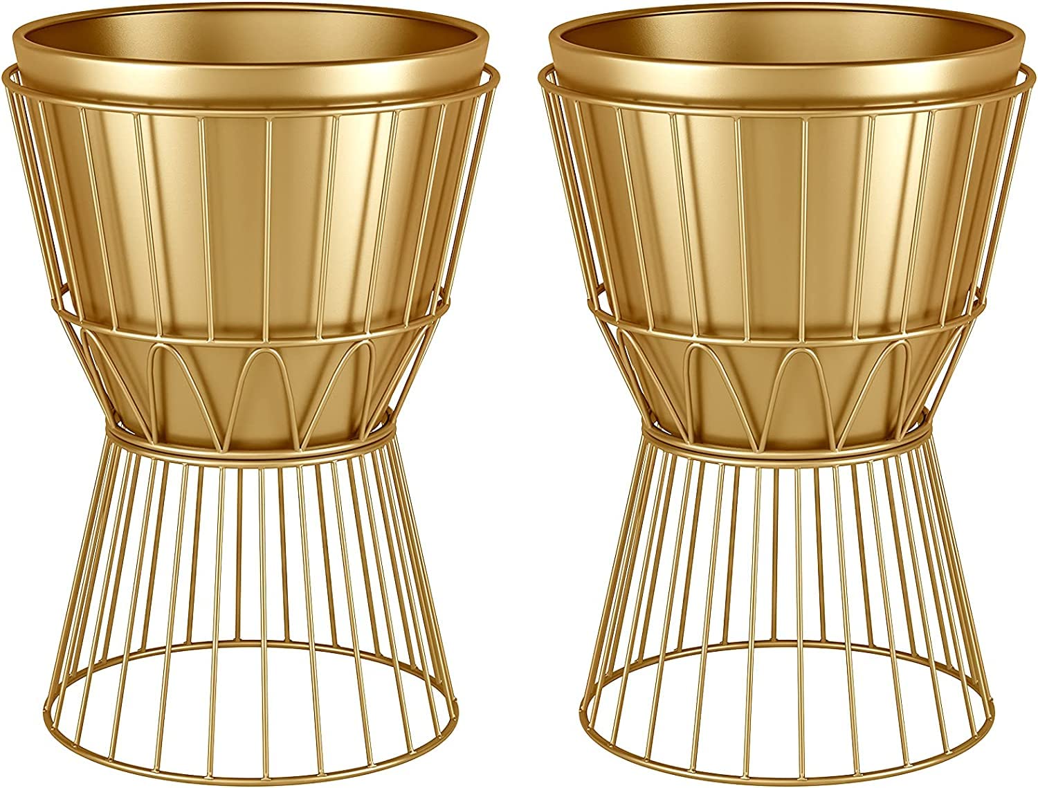 Lavish Craft Metal Plant Stand with Pot 12" Decorative Metal Plant Holder Stand Indoor, Gold Plant Stand Modern Flower Potted Rack for Corner Display, Living Room, Office 17.5" Tall (Gold-2 pack) (B0BQSB57Y9) Amazon Price History, Amazon Price Tracker