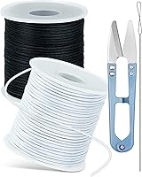 Vista 11 de Cuerda elástica FIVEIZERO colorida para pulseras, 1mm, 1.2mm, 1.5mm, cordón elástico para cuentas, cuerda elástica arcoíris con aguja para pulseras