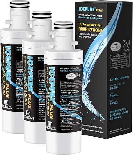 Miniatura 10 de ICEPURE Filtro de agua para refrigerador ADQ747935 de repuesto para LG LT1000P, MDJ64844601, Kenmore Elite 9980, ADQ74793501 LT1000PC ADQ74793502