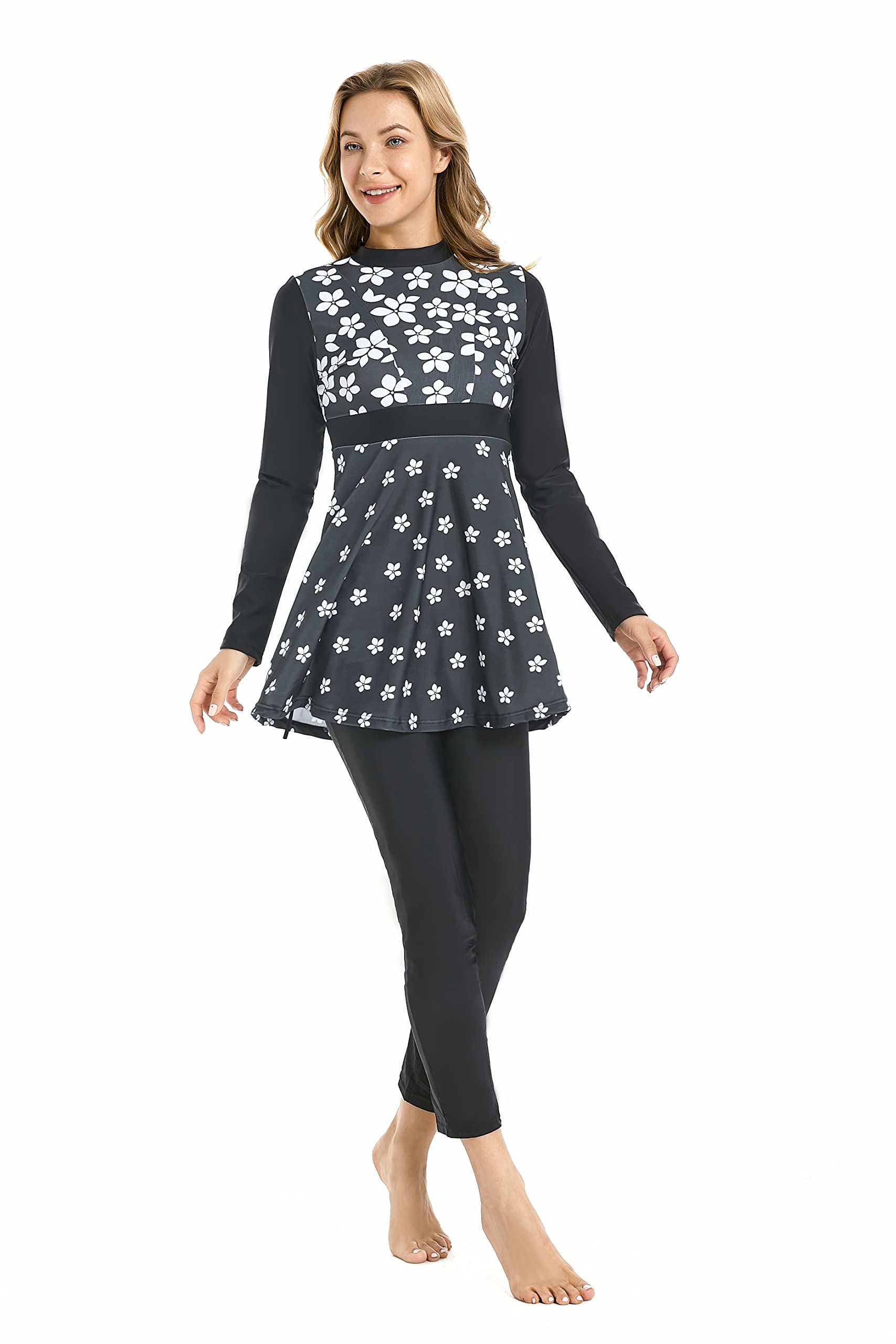 Costumi da Bagno Musulmani per Donna Costumi da Bagno modesti Burkini Costume da Bagno Islamico Taglie Forti