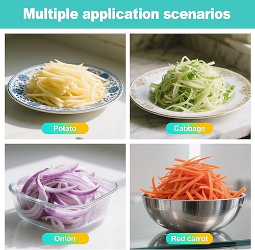 Miniatura 6 de Trituradora de repollo de mano para trituradoras finas perfectas, rallador manual de verduras para ensalada de col, chucrut y ensaladas -