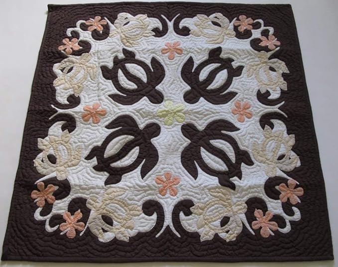 Hawaiian Quilt Wall Hanging Baby Crib Blanket 100 Hand