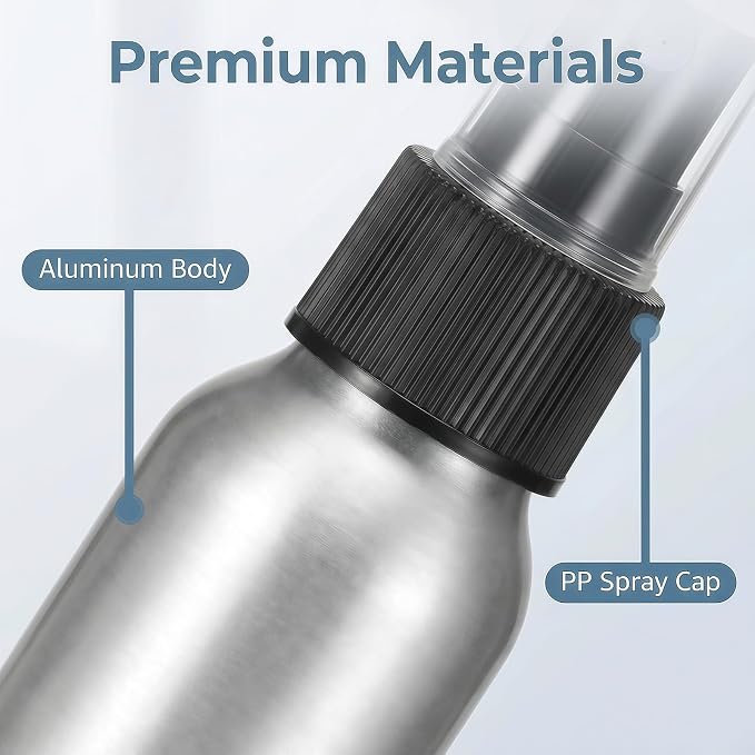 Atomizador de pulverizador negro de aluminio 100ml pack 3 miniatura 4