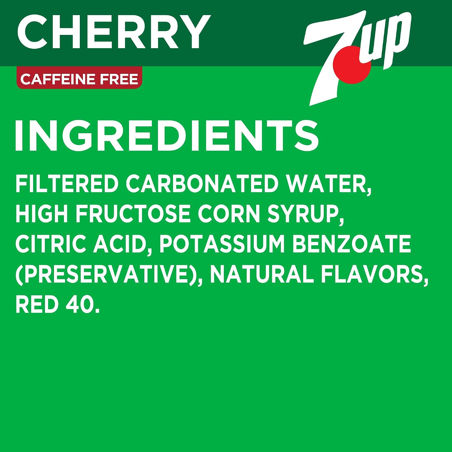 Condition photo showing New/Like New for 7up cherry flavored soda, 12 fl oz cans, 12 pack