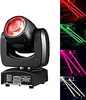 Vista 9 de Luces LED de cabeza móvil de 90 W, mini haz, luces de escenario, punto súper brillante RGBW 4 en 1 DMX 512 13CH activado por sonido para boda, DJ
