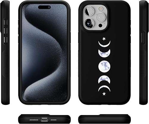 Vista 745 de Casely Funda para iPhone 15 Pro Jardín Secreto Flores mixtas Funda atrevida Compatible con MagSafe y botón de acción Jardín Secreto Floral