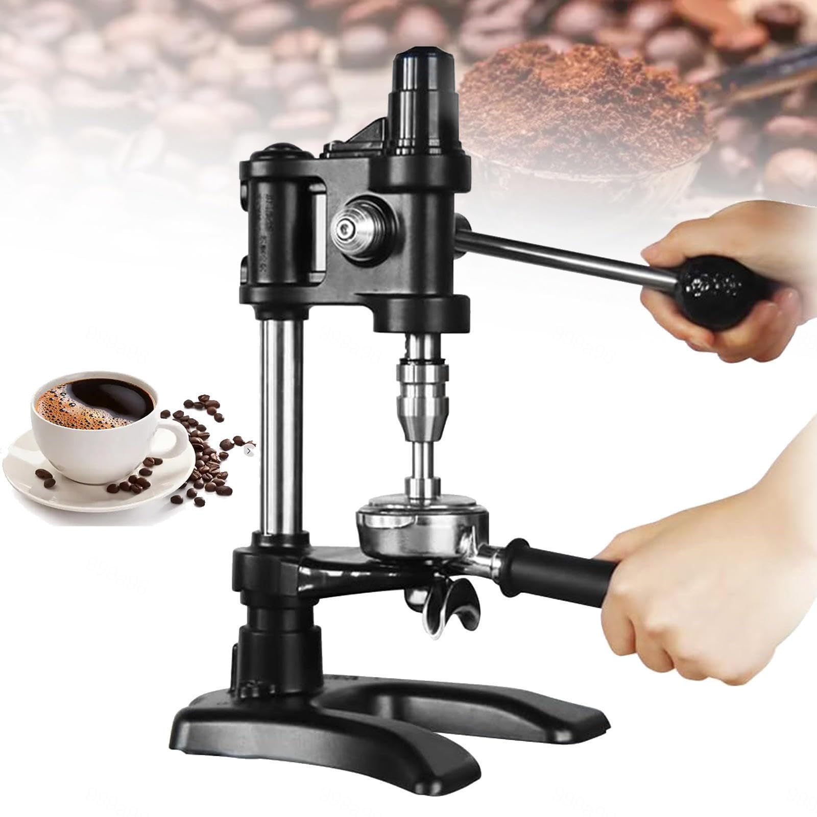 XCSCUK 58mm Espresso Coffee Tamper, Heavy Duty Stainless Steel Solid Tamper Hammer,Handle Coffee Press Tool,for Professional Barista Home Cafe