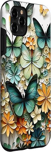 Miniatura 3 de Funda para iPhone 11 Pro Max mariposa estética mariposas verdes naturaleza acuarela
