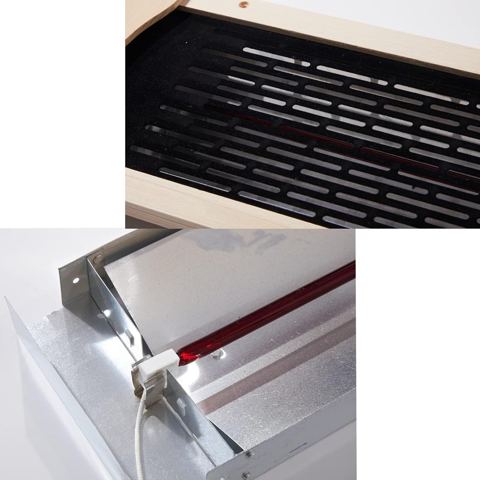 Tubo calentador de sauna infrarrojo de cerámica con protector, tubo de calefacción portátil de 350 W para spa en casa, hotel, piscina, generación de vapor