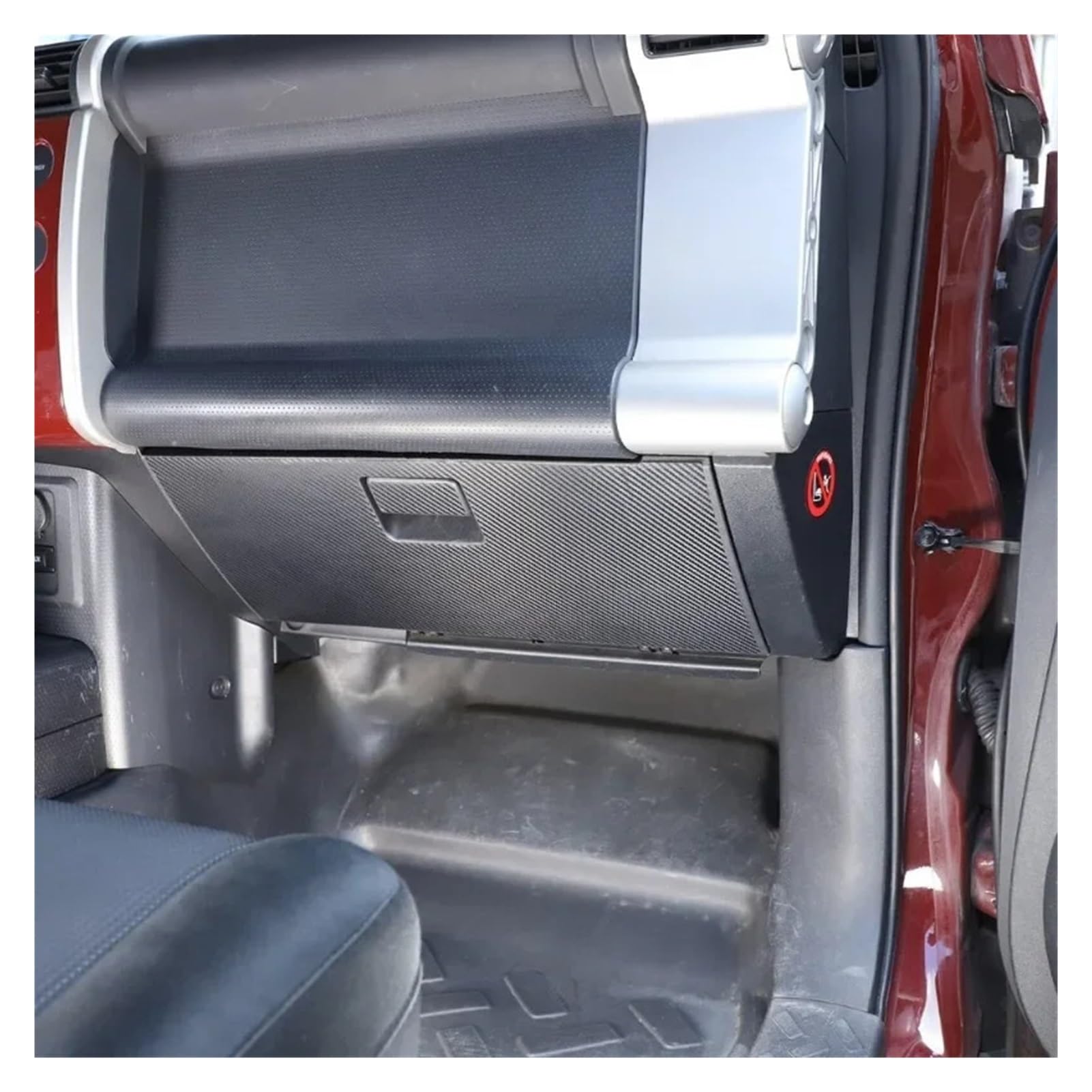 Adesivo in vinile for protezione vano portaoggetti in fibra di carbonio for auto, accessori interni for auto compatibili con Toyota FJ Cruiser 2007-2021