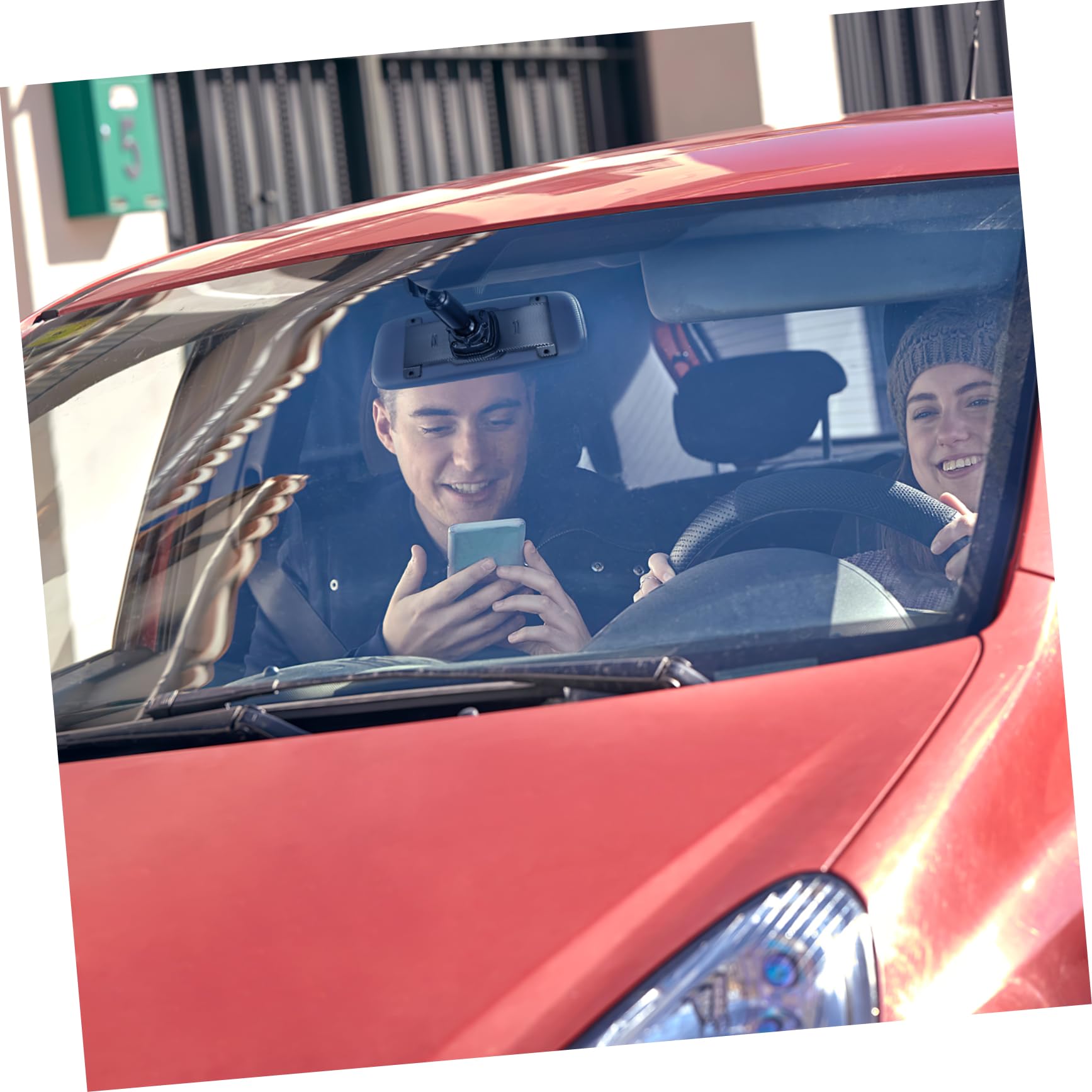 OUNONA Soporte De Espejo Retrovisor Cámara De Tablero Fácil De Instalar Compatible La Mayoría De Los Autos Estilo Elegante