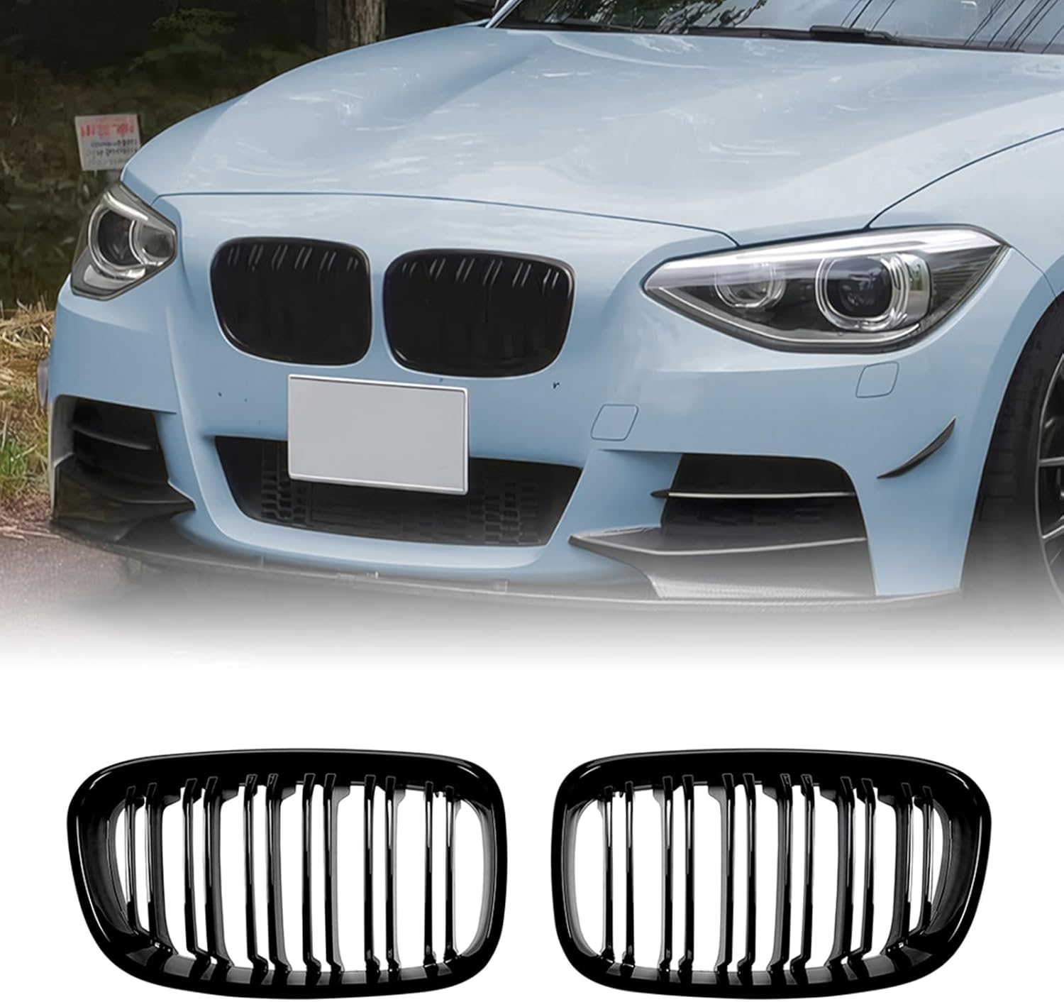 Front Kidney Grille Grill For BMW 1 Series F20 F21 2011-2014