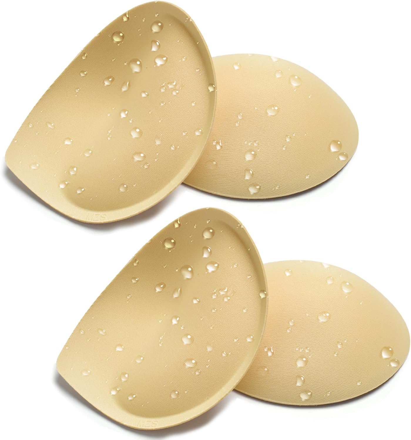 Nimiah Super Thick Push-up Inserts - Waterproof Breast Enhancer Add Cleavage in Swimsuits Sports Tops 2 Pairs Sew in Bra Cup