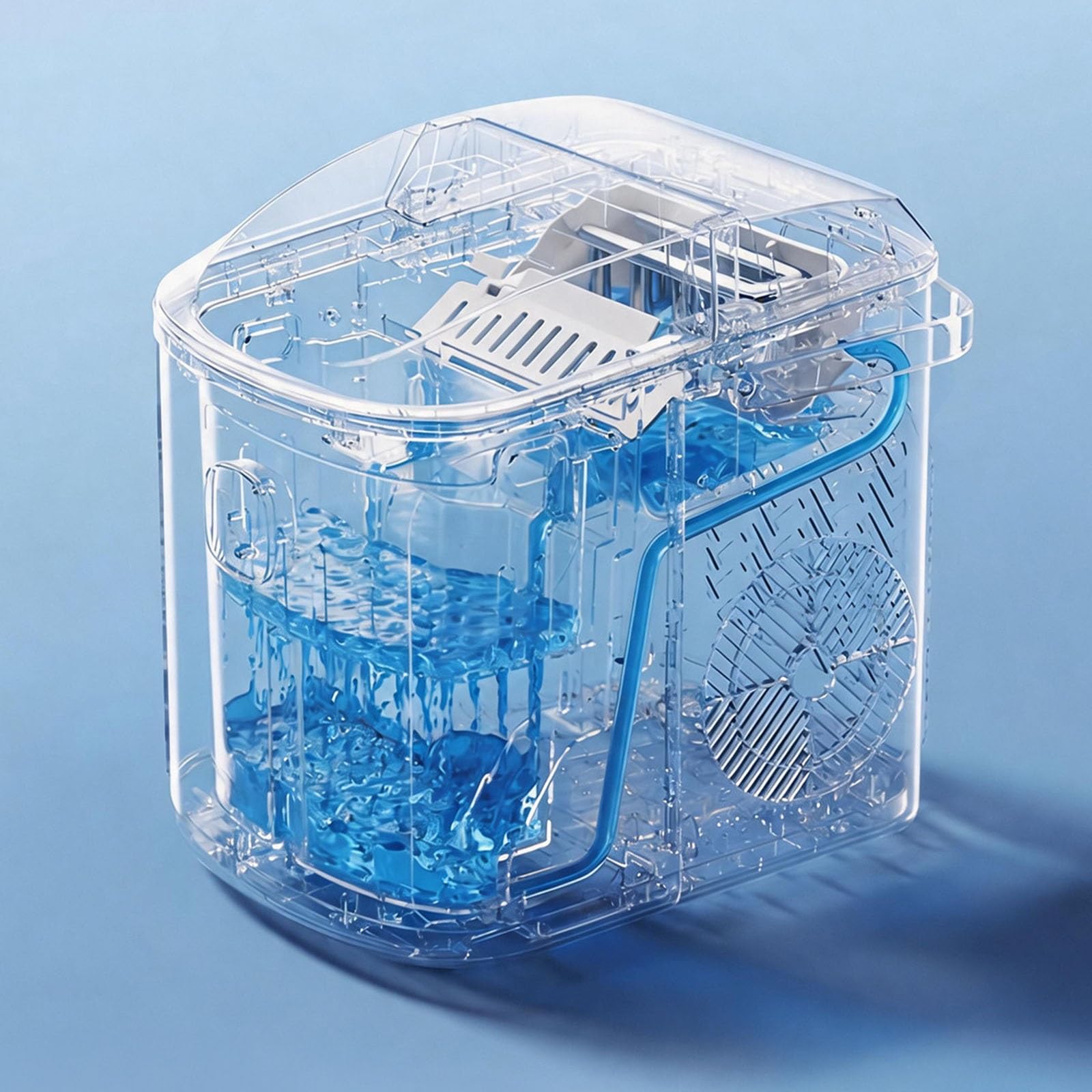 Máquina para Hacer Hielo en El Hogar, Máquina para Hacer Hielo en La Encimera, Sensor Infrarrojo Se Detiene con Hielo Lleno, Bajo Consumo de Energía, Se Adapta A Oficinas Y Dormitorios