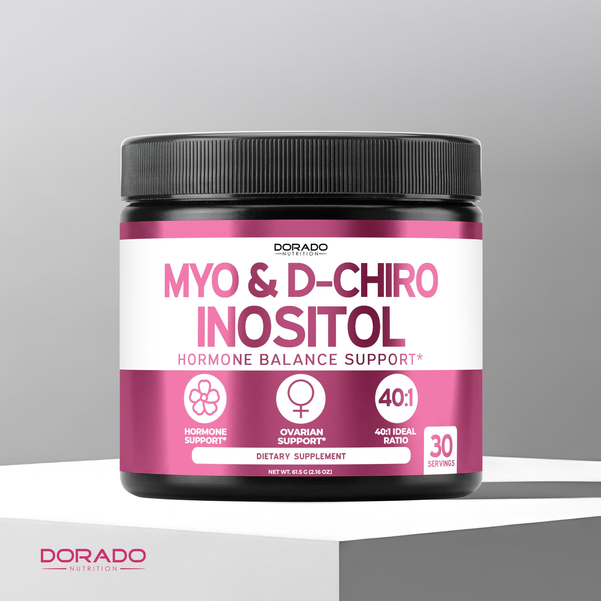 Myo-Inositol & D-Chiro Inositol Supplement Powder (2050mg Per Serving Ideal 40:1 Ratio Myo Inositol,30 Day Supply) For Hormone Balance for Women & Ovarian Health - Third Party Tested, Vegan & USA Made — Amazon image 5