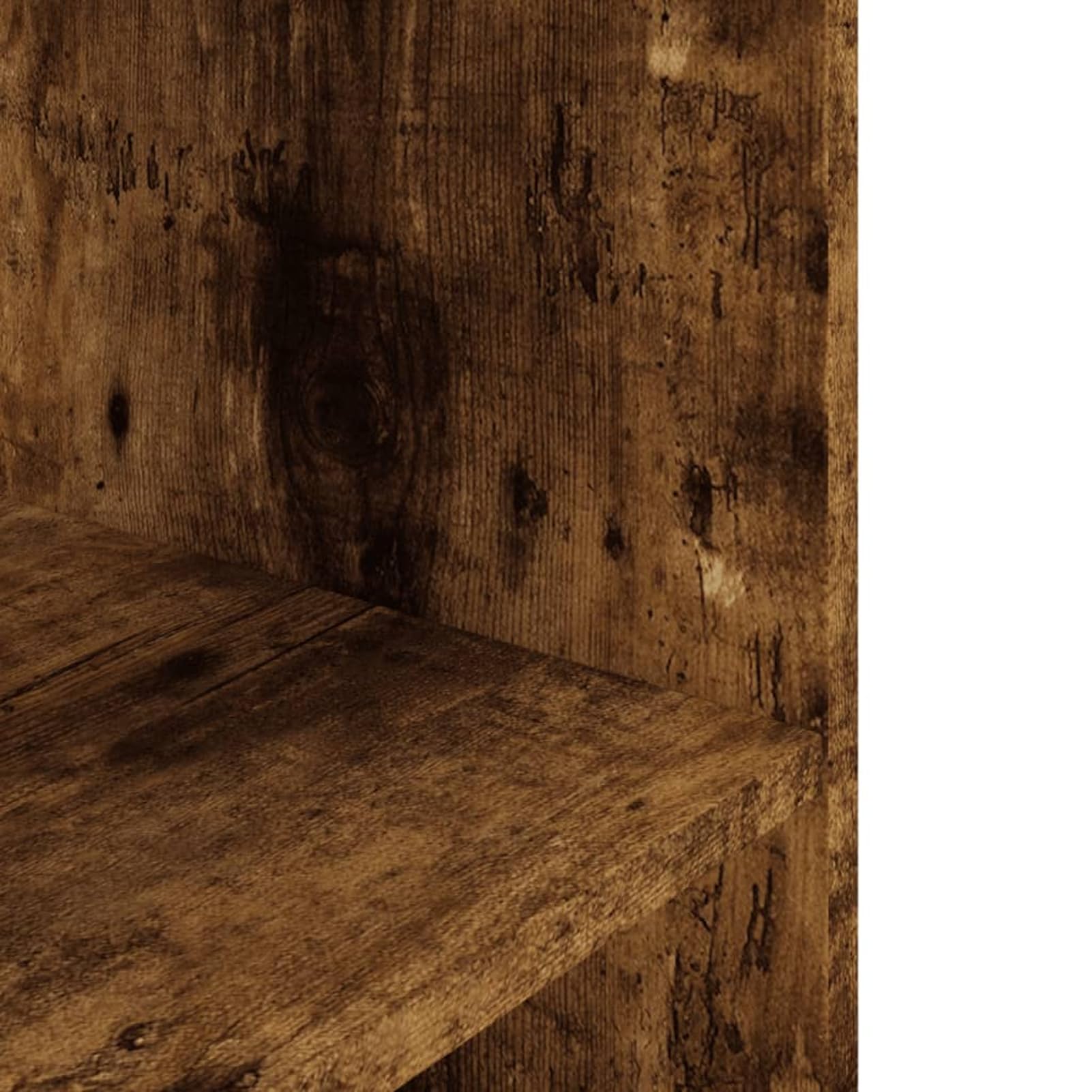Homgoday Soporte para Acuarios Roble Ahumado - Estable y con 3 Niveles de Almacenamiento, Diseño Elegante y Resistente a la Humedad