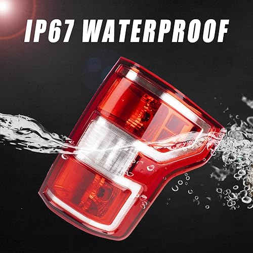 Miniatura 5 de Boine F150 - Luz trasera compatible con Ford F150 F-150 2018 2019 2020, lámpara de freno trasera izquierda del lado del conductor, bombilla y arnés