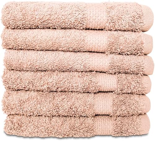 Miniatura 69 de Hencely Juego de 2 toallas de mano de lujo (16 x 28 pulgadas), algodón turco suave, absorbente, de secado rápido, para cara, cuerpo, cocina y baño